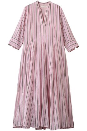 【ヌキテパ/NE QUITTEZ PAS】のCotton Voile Stripe パネルドレス 人気、トレンドファッション・服の通販 founy(ファニー) ファッション Fashion レディースファッション Fashion for Women ワンピース Dresses フォーマル・パーティードレス・結婚式用ドレス Elegant & Casual Dresses チュニック Tunic Tops & Dresses エアリー Airy Texture ストライプ Stripe, Striped Pattern チュニック Tunic, Long Top ドレス Dress, One-Piece モダン Modern, Contemporary リゾート Resort, Vacation Style ロング Long, Long-Length |ID:prp329100004886221