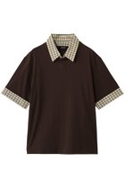 【ヌメロ ヴェントゥーノ/N°21 / MEN】の【MEN】シャツ カラー Tシャツ ブラウン|ID: prp329100004886236 ipo3291000000036693994