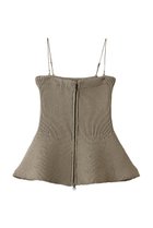 【サードマガジン/THIRD MAGAZINE】のジップアップビスチェ 人気、トレンドファッション・服の通販 founy(ファニー) ファッション Fashion レディースファッション Fashion for Women トップス・カットソー Cut & Sew Tops キャミソール&ノースリーブ Camisoles & Sleeveless Tops シャツ・ブラウス・オフィスカジュアル Elegant Blouses & Button-Ups ビスチェ Bustiers & Corset Tops / Layered Bustier Style カットソー Cut and Sewn Top ジップアップ Zip-Up, Full Zip ノースリーブ Sleeveless, No-Sleeve ビスチェ Bustier, Corset Top ペプラム Peplum, Flared Hem 夏 Summer 春 Spring S/S・春夏 SS, Spring/Summer, Warm Season 畦 Ribbed Knit thumbnail ベージュ|ID: prp329100004886263 ipo3291000000036480963