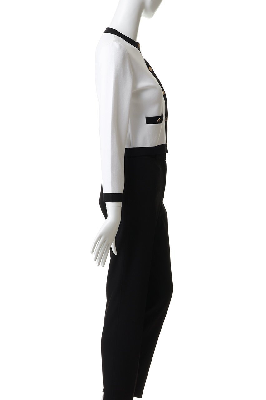 【アルアバイル/allureville】の【Loulou Willoughby】バイカラーコンパクトCD A 人気、トレンドファッション・服の通販 founy(ファニー) 　ファッション　Fashion　レディースファッション　Fashion for Women　アウター　Coat / Outerwear Collection　レディースジャケット・軽アウター　Jackets　カーディガン　Cardigan, Knitwear　コンパクト　Compact, Small Size　ジャケット　Jacket, Outerwear　スラックス　Slacks, Dress Pants　デニム　Denim, Jeans Material　フレア　Flare, Flared　羽織　Haori, Light Jacket　other-3|ID: prp329100004886280 ipo3291000000036481116