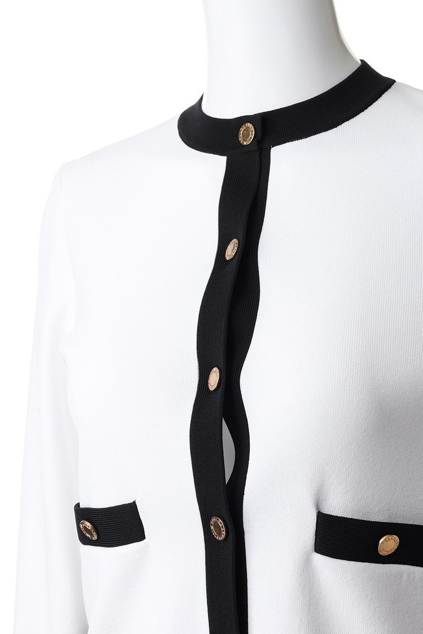 【アルアバイル/allureville】の【Loulou Willoughby】バイカラーコンパクトCD A 人気、トレンドファッション・服の通販 founy(ファニー) 　ファッション　Fashion　レディースファッション　Fashion for Women　アウター　Coat / Outerwear Collection　レディースジャケット・軽アウター　Jackets　カーディガン　Cardigan, Knitwear　コンパクト　Compact, Small Size　ジャケット　Jacket, Outerwear　スラックス　Slacks, Dress Pants　デニム　Denim, Jeans Material　フレア　Flare, Flared　羽織　Haori, Light Jacket　other-5|ID: prp329100004886280 ipo3291000000036481119