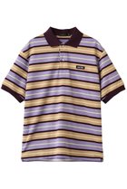 【サイ サイベーシックス/Scye SCYE BASICS / MEN】の【MEN】【SCYE BASICS】Striped Cotton Piquet ポロ シャツ パープル|ID: prp329100004886289 ipo3291000000036714966