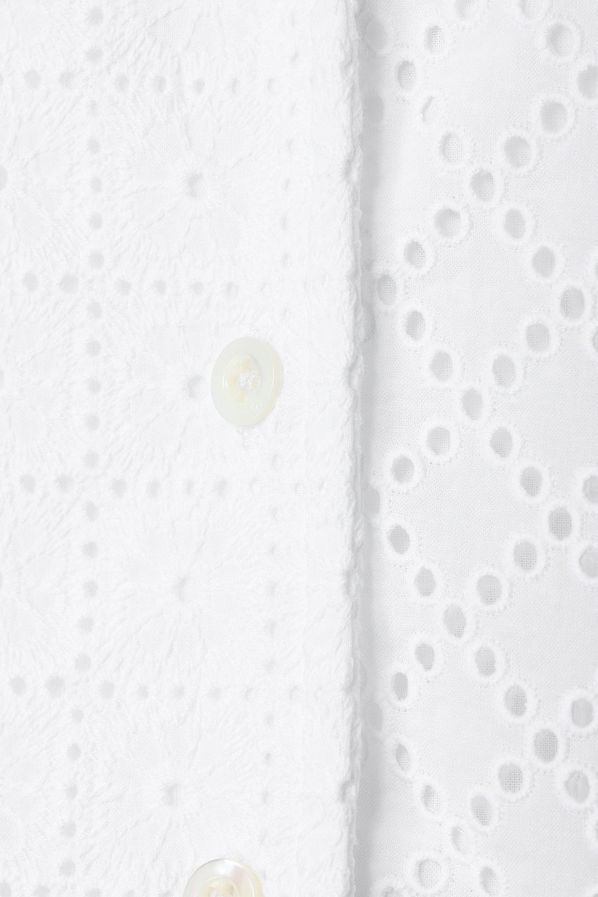 【スリーワン フィリップリム/3.1 Phillip Lim】のBROIDERIE ANGLAISE パッチワーク キャンプ シャツ 人気、トレンドファッション・服の通販 founy(ファニー) 　ファッション　Fashion　レディースファッション　Fashion for Women　トップス・カットソー　Cut & Sew Tops　シャツ・ブラウス・オフィスカジュアル　Elegant Blouses & Button-Ups　クール　Cool, Chic　ショート　Short, Short Length　スリーブ　Sleeve, Long Sleeve / Short Sleeve　テーラード　Tailored, Tailored Fit　バランス　Balance, Style Balance　パターン　Pattern, Design Print　パッチワーク　Patchwork, Mixed Fabric　ビーチ　Beach, Seaside　モチーフ　Motif, Design Theme　レース　Lace, Lace Fabric　新作・新入荷　New Arrivals / New In　other-6|ID: prp329100004886352 ipo3291000000036482417