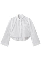 【スタニングルアー/STUNNING LURE】のタフタクロップドシャツ 人気、トレンドファッション・服の通販 founy(ファニー) ファッション Fashion レディースファッション Fashion for Women トップス・カットソー Cut & Sew Tops シャツ・ブラウス・オフィスカジュアル Elegant Blouses & Button-Ups クロップド Cropped, Short Length スリーブ Sleeve, Long Sleeve / Short Sleeve タフタ Taffeta, Structured Fabric ロング Long, Long-Length ワイド Wide, Wide Fit 夏 Summer 新作・新入荷 New Arrivals / New In 春 Spring S/S・春夏 SS, Spring/Summer, Warm Season thumbnail WHITE|ID: prp329100004886354 ipo3291000000036482421