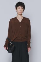 【プルミエ アロンディスモン/1er Arrondissement】のコットンナイロンシアーカーディガン ブラウン|ID: prp329100004886362 ipo3291000000036642947