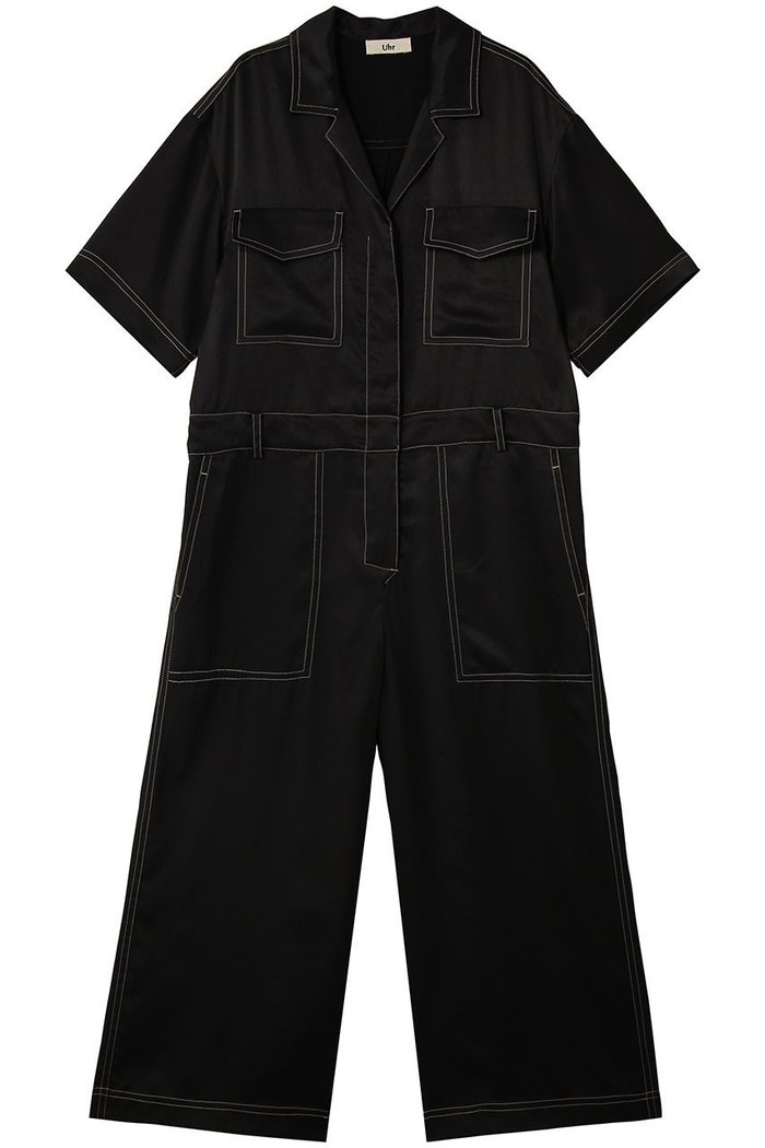 【ウーア/Uhr】のサテン ジャンプスーツ インテリア・キッズ・メンズ・レディースファッション・服の通販 founy(ファニー) https://founy.com/ ファッション Fashion レディースファッション Fashion for Women パンツ Pants & Trousers サテン Satin, Glossy Fabric スリーブ Sleeve, Long Sleeve / Short Sleeve スーツ Suit, Formalwear ハーフ Half, Half-Length ワーク Workwear, Utility Style 夏 Summer 春 Spring S/S・春夏 SS, Spring/Summer, Warm Season |ID: prp329100004886370 ipo3291000000036642953