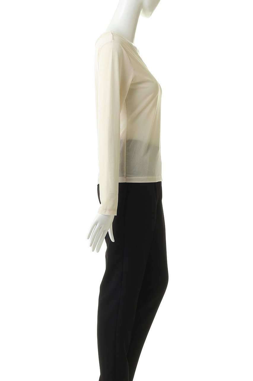 【エリオポール/heliopole】の【THREEDOTS】シアーベロアロングスリーブTシャツ 人気、トレンドファッション・服の通販 founy(ファニー) 　ファッション　Fashion　レディースファッション　Fashion for Women　トップス・カットソー　Cut & Sew Tops　シャツ・ブラウス・オフィスカジュアル　Elegant Blouses & Button-Ups　ロングTシャツ・Tシャツ　Longline T-Shirts & Tees　カットソー・ベーシックTシャツ　Cut-and-Sewn Tops / Stretch Tees & Basics　ベロアトップス　Velour Tops / Velvet-Look Items　インナー　Innerwear　キャミ　Camisole, Cami Top　シアー　Sheer, See-Through　スリーブ　Sleeve, Long Sleeve / Short Sleeve　トレンド　Trend, Trending Now　バランス　Balance, Style Balance　ビスチェ　Bustier, Corset Top　フィット　Fit, Slim Fit　ベロア　Velour, Soft Velvet　ロング　Long, Long-Length　新作・新入荷　New Arrivals / New In　other-3|ID: prp329100004886418 ipo3291000000036483059