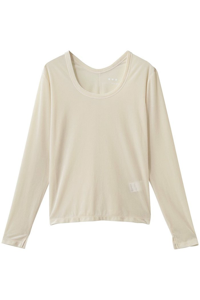 【エリオポール/heliopole】の【THREEDOTS】シアーベロアロングスリーブTシャツ インテリア・キッズ・メンズ・レディースファッション・服の通販 founy(ファニー) https://founy.com/ ファッション Fashion レディースファッション Fashion for Women トップス・カットソー Cut & Sew Tops シャツ・ブラウス・オフィスカジュアル Elegant Blouses & Button-Ups ロングTシャツ・Tシャツ Longline T-Shirts & Tees カットソー・ベーシックTシャツ Cut-and-Sewn Tops / Stretch Tees & Basics ベロアトップス Velour Tops / Velvet-Look Items インナー Innerwear キャミ Camisole, Cami Top シアー Sheer, See-Through スリーブ Sleeve, Long Sleeve / Short Sleeve トレンド Trend, Trending Now バランス Balance, Style Balance ビスチェ Bustier, Corset Top フィット Fit, Slim Fit ベロア Velour, Soft Velvet ロング Long, Long-Length |ID: prp329100004886418 ipo3291000000036537269