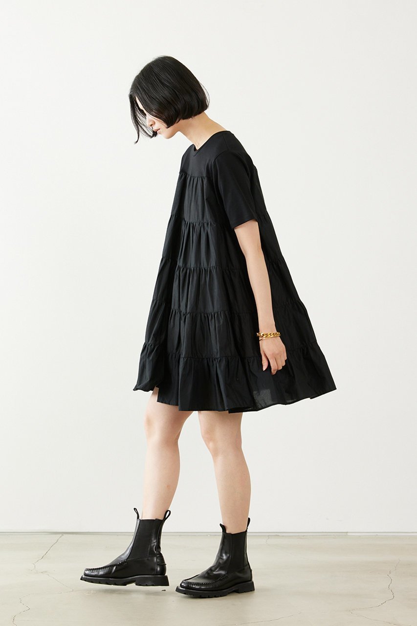 【アダワス/ADAWAS】のティアード コットン チュニック 人気、トレンドファッション・服の通販 founy(ファニー) 　ファッション　Fashion　レディースファッション　Fashion for Women　ワンピース　Dresses　チュニック　Tunic Tops & Dresses　エアリー　Airy Texture　カットソー　Cut and Sewn Top　チュニック　Tunic, Long Top　ティアード　Tiered, Tiered Style　ドッキング　Docking, Mixed Material　夏　Summer　新作・新入荷　New Arrivals / New In　other-8|ID: prp329100004886434 ipo3291000000036483237