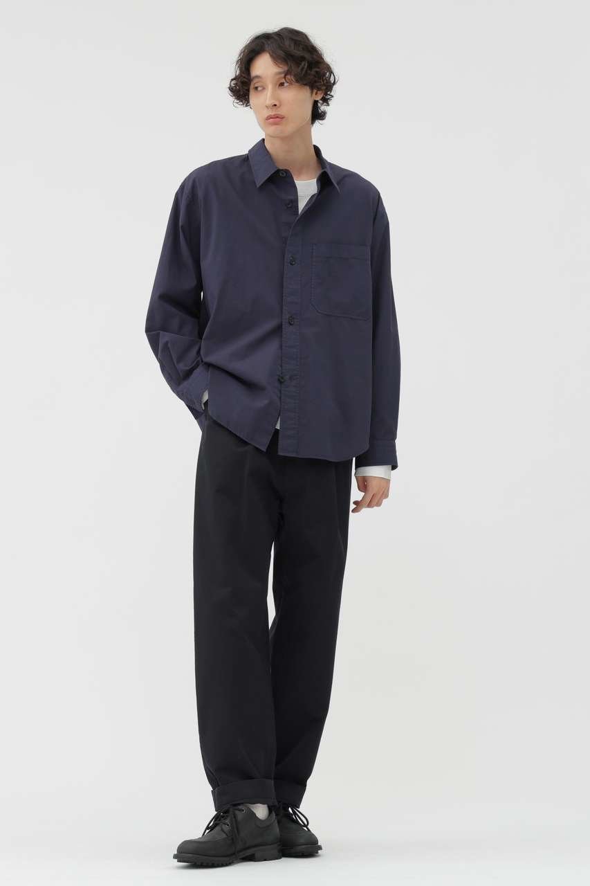 【その他のブランド/Other】のGARMENT DYE COTTON SHIRTING SHIRT 人気、トレンドファッション・服の通販 founy(ファニー) 　ファッション　Fashion　レディースファッション　Fashion for Women　トップス・カットソー　Cut & Sew Tops　シャツ・ブラウス・オフィスカジュアル　Elegant Blouses & Button-Ups　スリーブ　Sleeve, Long Sleeve / Short Sleeve　ポケット　Pocket, Pocket Detail　レギュラー　Regular, Standard Fit　ロング　Long, Long-Length　ヴィンテージ　Vintage Style　新作・新入荷　New Arrivals / New In　other-2|ID: prp329100004886439 ipo3291000000036483298