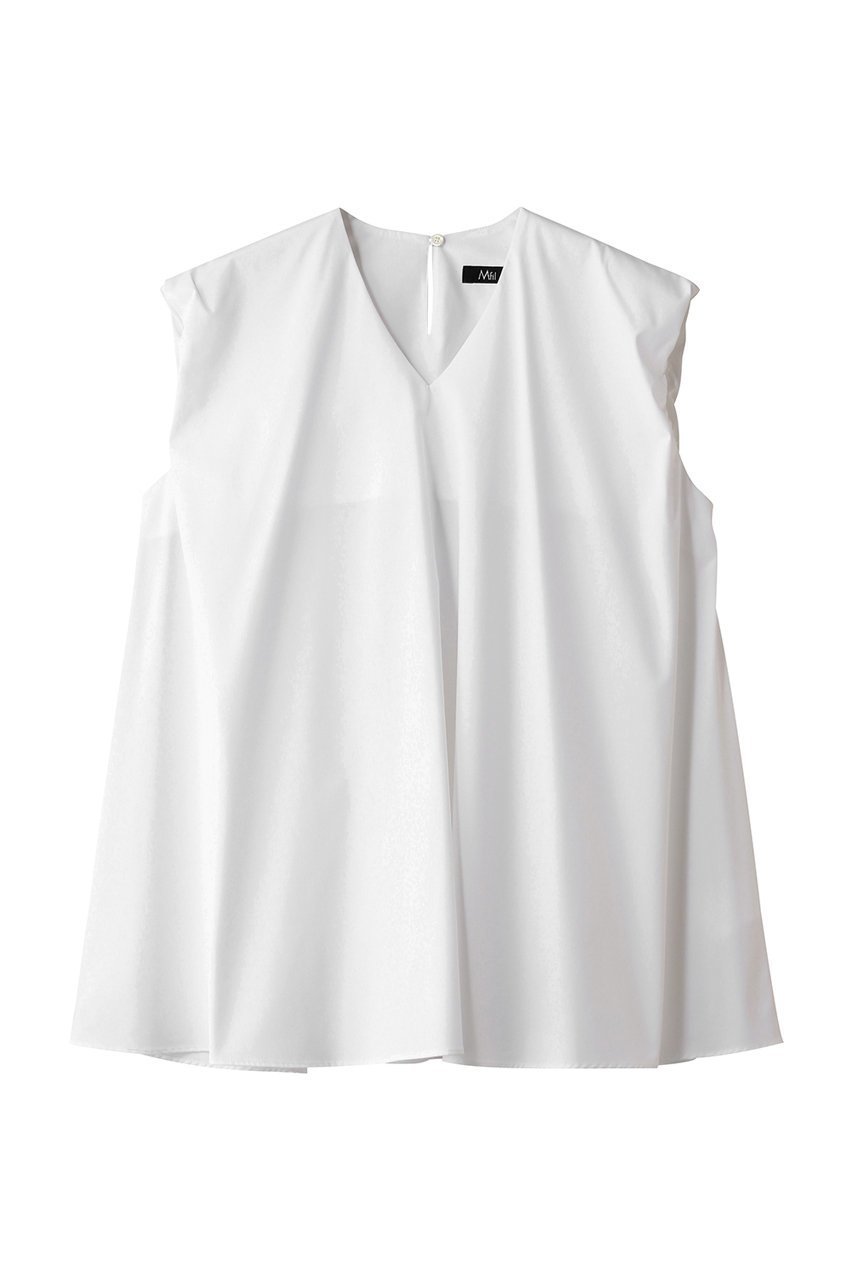 【エムフィル/M Fil】のポリエステル コットン ストレッチブロード ギャザーノースリーブブラウス 人気、トレンドファッション・服の通販 founy(ファニー) 　ファッション　Fashion　レディースファッション　Fashion for Women　トップス・カットソー　Cut & Sew Tops　キャミソール&ノースリーブ　Camisoles & Sleeveless Tops　シャツ・ブラウス・オフィスカジュアル　Elegant Blouses & Button-Ups　ギャザー　Gathered, Ruffled　ショルダー　Shoulder, Shoulder Strap　ストレッチ　Stretch, Stretchy Fabric　ノースリーブ　Sleeveless, No-Sleeve　バランス　Balance, Style Balance　ブロード　Broadcloth, Fine Cotton　ボトム　Bottoms, Lower Wear　ワイド　Wide, Wide Fit　定番　Standard, Basic Item　新作・新入荷　New Arrivals / New In　 other-1|ID: prp329100004886443 ipo3291000000036483335