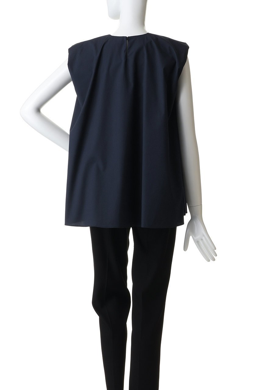 【エムフィル/M Fil】のポリエステル コットン ストレッチブロード ギャザーノースリーブブラウス 人気、トレンドファッション・服の通販 founy(ファニー) 　ファッション　Fashion　レディースファッション　Fashion for Women　トップス・カットソー　Cut & Sew Tops　キャミソール&ノースリーブ　Camisoles & Sleeveless Tops　シャツ・ブラウス・オフィスカジュアル　Elegant Blouses & Button-Ups　ギャザー　Gathered, Ruffled　ショルダー　Shoulder, Shoulder Strap　ストレッチ　Stretch, Stretchy Fabric　ノースリーブ　Sleeveless, No-Sleeve　バランス　Balance, Style Balance　ブロード　Broadcloth, Fine Cotton　ボトム　Bottoms, Lower Wear　ワイド　Wide, Wide Fit　定番　Standard, Basic Item　新作・新入荷　New Arrivals / New In　other-4|ID: prp329100004886443 ipo3291000000036483346