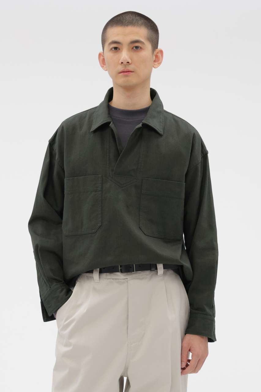【その他のブランド/Other】のWORK COTTON DRILL SHIRT 人気、トレンドファッション・服の通販 founy(ファニー) 　ファッション　Fashion　レディースファッション　Fashion for Women　トップス・カットソー　Cut & Sew Tops　シャツ・ブラウス・オフィスカジュアル　Elegant Blouses & Button-Ups　スモック　Smock, Smock Dress　スリーブ　Sleeve, Long Sleeve / Short Sleeve　タンブラー　Tumbler, Travel Mug　バランス　Balance, Style Balance　リラックス　Relax, Relaxed Fit　ロング　Long, Long-Length　ヴィンテージ　Vintage Style　新作・新入荷　New Arrivals / New In　 other-1|ID: prp329100004886488 ipo3291000000036483636