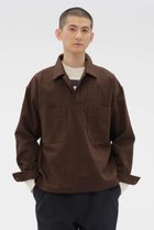 【その他のブランド/Other】のWORK COTTON DRILL SHIRT 人気、トレンドファッション・服の通販 founy(ファニー) ファッション Fashion レディースファッション Fashion for Women トップス・カットソー Cut & Sew Tops シャツ・ブラウス・オフィスカジュアル Elegant Blouses & Button-Ups スモック Smock, Smock Dress スリーブ Sleeve, Long Sleeve / Short Sleeve タンブラー Tumbler, Travel Mug バランス Balance, Style Balance リラックス Relax, Relaxed Fit ロング Long, Long-Length ヴィンテージ Vintage Style 新作・新入荷 New Arrivals / New In thumbnail ブラウン|ID: prp329100004886488 ipo3291000000036483640