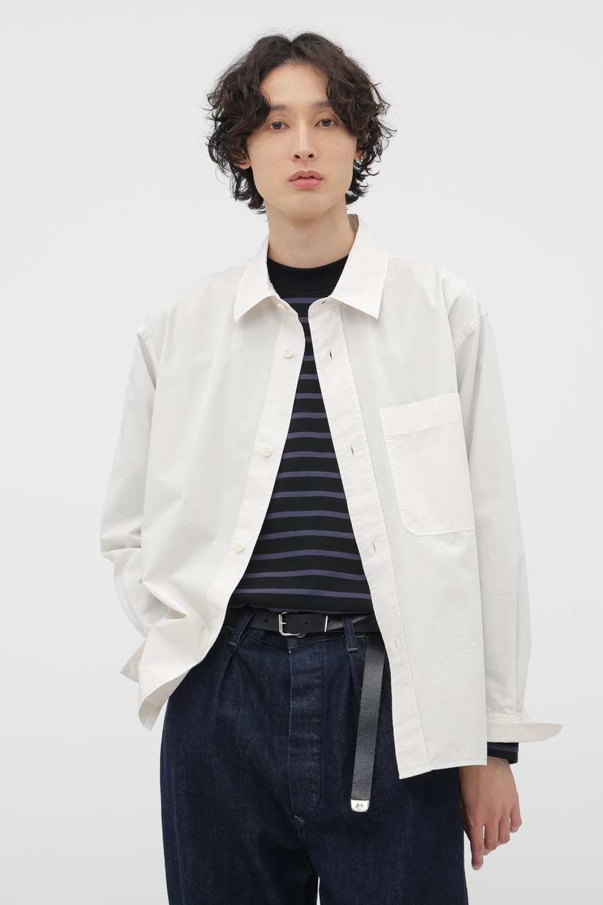 【その他のブランド/Other】のCOMPACT COTTON POPLIN SHIRT インテリア・キッズ・メンズ・レディースファッション・服の通販 founy(ファニー) 　ファッション　Fashion　レディースファッション　Fashion for Women　トップス・カットソー　Cut & Sew Tops　シャツ・ブラウス・オフィスカジュアル　Elegant Blouses & Button-Ups　スリーブ　Sleeve, Long Sleeve / Short Sleeve　フィット　Fit, Slim Fit　フラット　Flat, Flat Shoes　ブロード　Broadcloth, Fine Cotton　リラックス　Relax, Relaxed Fit　ロング　Long, Long-Length　ワイド　Wide, Wide Fit　新作・新入荷　New Arrivals / New In　ホワイト|ID: prp329100004886489 ipo3291000000036483654