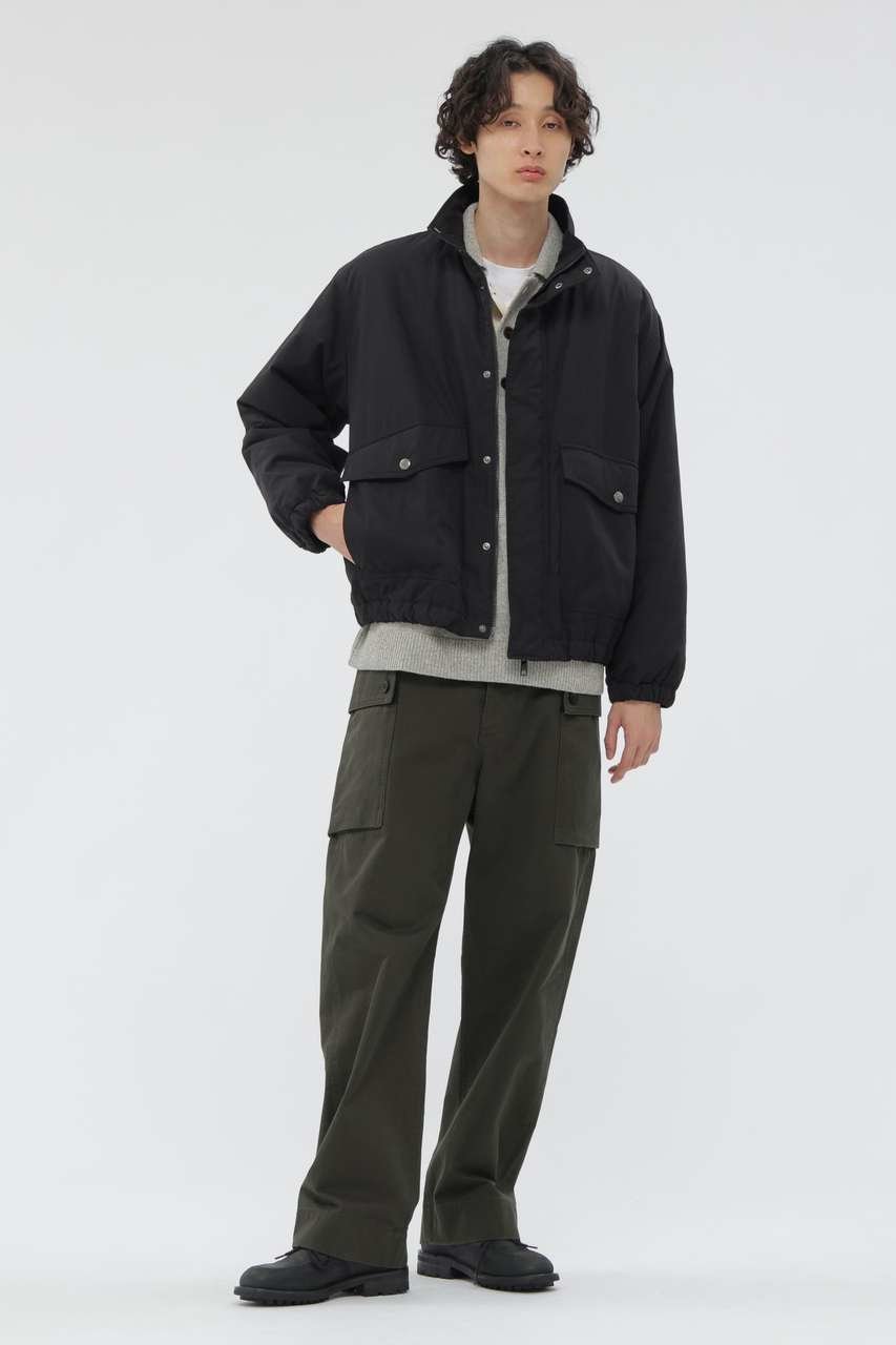 【その他のブランド/Other】のLIGHTWEIGHT COTTON NYLON CANVAS BLOUSON 人気、トレンドファッション・服の通販 founy(ファニー) 　ファッション　Fashion　レディースファッション　Fashion for Women　アウター　Coat / Outerwear Collection　レディースジャケット・軽アウター　Jackets　ブルゾンジャケット・スポーティアウター　Blouson Jackets　ウォーム　Warm Fabric　キャンバス　Canvas, Canvas Fabric　ギャザー　Gathered, Ruffled　ジャケット　Jacket, Outerwear　スタンド　Stand Collar, Upright Stand　スポーティ　Sporty, Casual Athletic　ドット　Polka Dot, Dot Pattern　ブルゾン　Blouson, Bomber Jacket　ポケット　Pocket, Pocket Detail　新作・新入荷　New Arrivals / New In　other-2|ID: prp329100004886499 ipo3291000000036483741