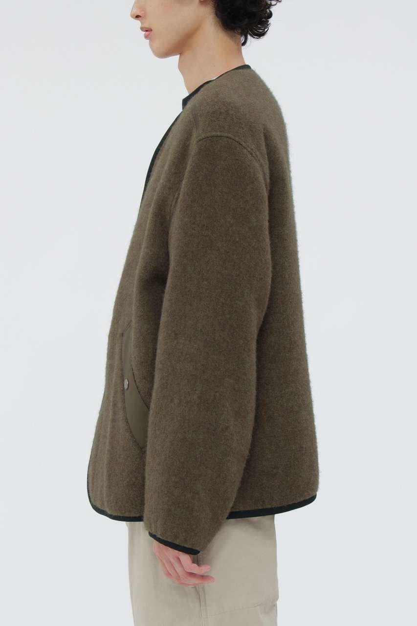 【その他のブランド/Other】のSOFT WOOL FLEECE BLOUSON 人気、トレンドファッション・服の通販 founy(ファニー) 　ファッション　Fashion　レディースファッション　Fashion for Women　アウター　Coat / Outerwear Collection　レディースジャケット・軽アウター　Jackets　ブルゾンジャケット・スポーティアウター　Blouson Jackets　キャラクター　Character, Licensed Characters　ジャケット　Jacket, Outerwear　スーツ　Suit, Formalwear　ドット　Polka Dot, Dot Pattern　バランス　Balance, Style Balance　フロント　Front, Front Design　ブルゾン　Blouson, Bomber Jacket　ポケット　Pocket, Pocket Detail　ミリタリー　Military, Army Style　ライナー　Liner, Inner Layer　新作・新入荷　New Arrivals / New In　other-3|ID: prp329100004886501 ipo3291000000036483763