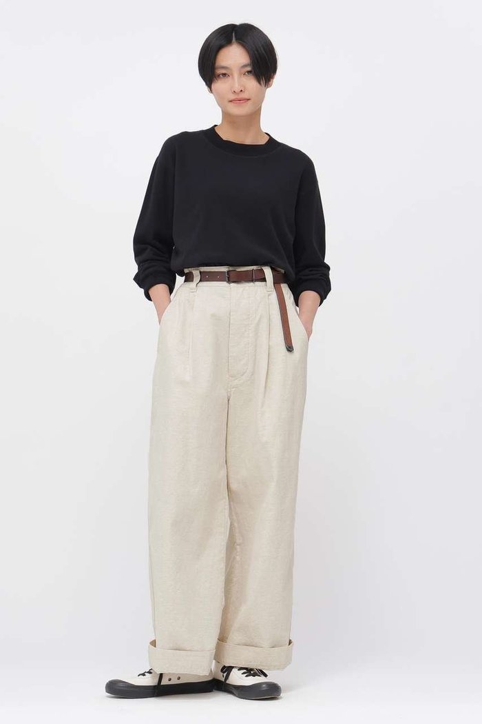 【マーガレットハウエル/MARGARET HOWELL】のBELGIAN LINEN COTTON PLAINWEAVE TROUSERS インテリア・キッズ・メンズ・レディースファッション・服の通販 founy(ファニー) https://founy.com/ ファッション Fashion レディースファッション Fashion for Women パンツ Pants & Trousers おすすめ Recommended / Our Picks ギャザー Gathered, Ruffled セットアップ Set-Up, Coordinated Outfit ブルゾン Blouson, Bomber Jacket ボトム Bottoms, Lower Wear リネン Linen, Linen Fabric リラックス Relax, Relaxed Fit ループ Loop, Loop Knit ワイド Wide, Wide Fit エレガント 上品 Elegant |ID: prp329100004886519 ipo3291000000036483938