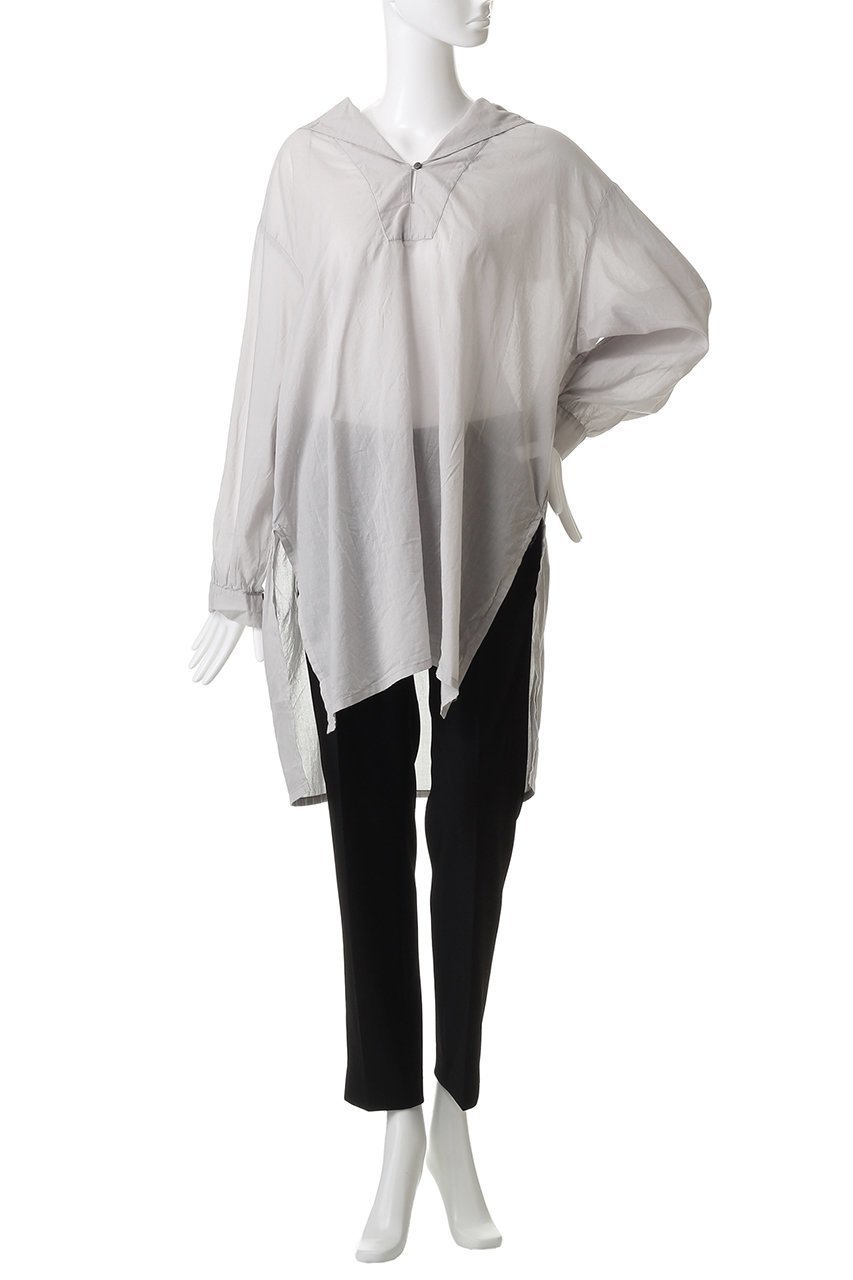 【ミディウミ/MidiUmi】のsheer sailor collar tunic チュニック 人気、トレンドファッション・服の通販 founy(ファニー) 　ファッション　Fashion　レディースファッション　Fashion for Women　ワンピース　Dresses　チュニック　Tunic Tops & Dresses　キャミソール　Camisole, Spaghetti Strap Top　サテン　Satin, Glossy Fabric　ジャケット　Jacket, Outerwear　スリット　Slit, Slit Detail　タートルネック　Turtleneck, High Neck　チュニック　Tunic, Long Top　夏　Summer　other-2|ID: prp329100004886537 ipo3291000000036484070