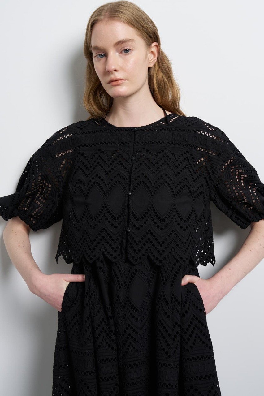 【ランバン オン ブルー/LANVIN en Bleu】のエンブロイダリーコットンレースブラウス 人気、トレンドファッション・服の通販 founy(ファニー) 　ファッション　Fashion　レディースファッション　Fashion for Women　トップス・カットソー　Cut & Sew Tops　キャミソール&ノースリーブ　Camisoles & Sleeveless Tops　シャツ・ブラウス・オフィスカジュアル　Elegant Blouses & Button-Ups　コレクション　Collection, Seasonal Line　サマー　Summer, Summer Style　ドレス　Dress, One-Piece　ノースリーブ　Sleeveless, No-Sleeve　リゾート　Resort, Vacation Style　リボン　Ribbon, Bow　リラックス　Relax, Relaxed Fit　レース　Lace, Lace Fabric　夏　Summer　新作・新入荷　New Arrivals / New In　other-3|ID: prp329100004886538 ipo3291000000036484078