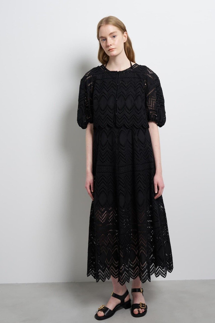 【ランバン オン ブルー/LANVIN en Bleu】のエンブロイダリーコットンレースブラウス 人気、トレンドファッション・服の通販 founy(ファニー) 　ファッション　Fashion　レディースファッション　Fashion for Women　トップス・カットソー　Cut & Sew Tops　キャミソール&ノースリーブ　Camisoles & Sleeveless Tops　シャツ・ブラウス・オフィスカジュアル　Elegant Blouses & Button-Ups　コレクション　Collection, Seasonal Line　サマー　Summer, Summer Style　ドレス　Dress, One-Piece　ノースリーブ　Sleeveless, No-Sleeve　リゾート　Resort, Vacation Style　リボン　Ribbon, Bow　リラックス　Relax, Relaxed Fit　レース　Lace, Lace Fabric　夏　Summer　新作・新入荷　New Arrivals / New In　other-6|ID: prp329100004886538 ipo3291000000036484081