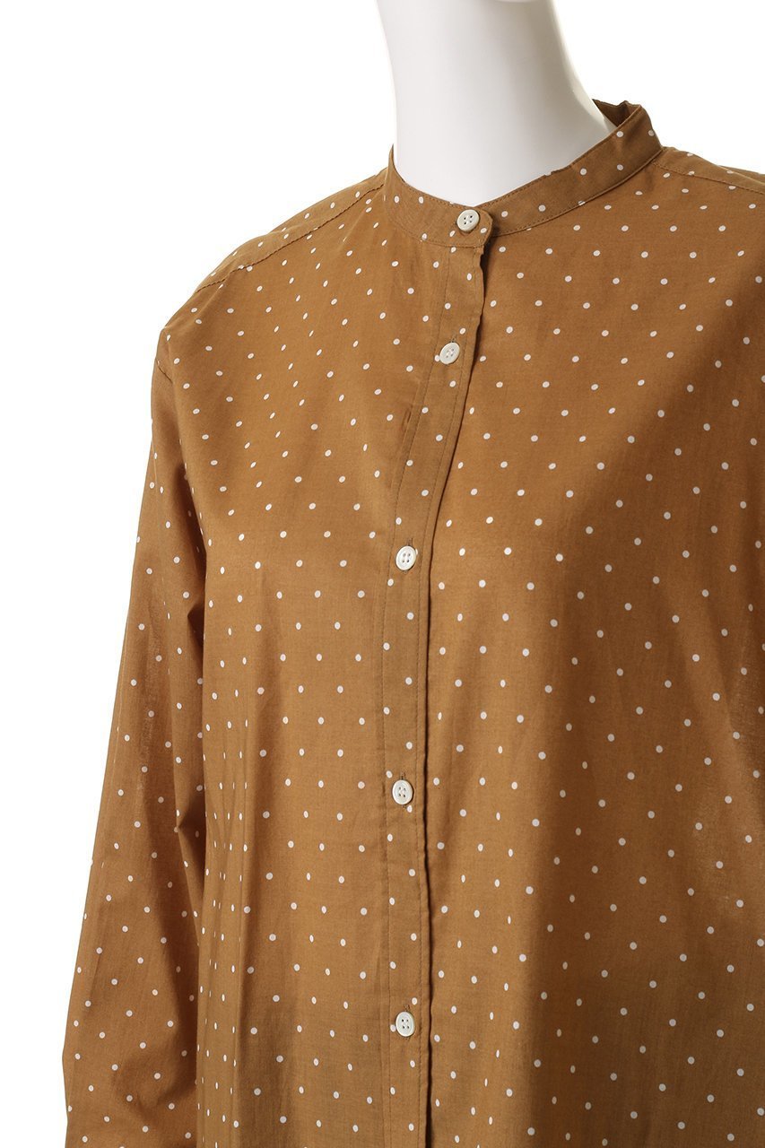 【ミディウミ/MidiUmi】のdots band collar shirt シャツ 人気、トレンドファッション・服の通販 founy(ファニー) 　ファッション　Fashion　レディースファッション　Fashion for Women　トップス・カットソー　Cut & Sew Tops　シャツ・ブラウス・オフィスカジュアル　Elegant Blouses & Button-Ups　おすすめ　Recommended / Our Picks　コンパクト　Compact, Small Size　シアー　Sheer, See-Through　ジャケット　Jacket, Outerwear　スリーブ　Sleeve, Long Sleeve / Short Sleeve　セットアップ　Set-Up, Coordinated Outfit　ドット　Polka Dot, Dot Pattern　ロング　Long, Long-Length　other-5|ID: prp329100004886539 ipo3291000000036484091