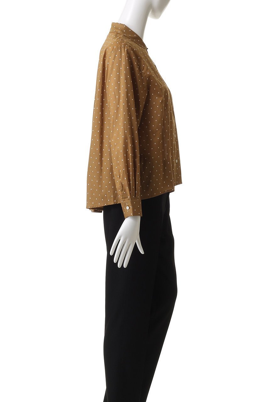 【ミディウミ/MidiUmi】のdots dutch collar shirt シャツ 人気、トレンドファッション・服の通販 founy(ファニー) 　ファッション　Fashion　レディースファッション　Fashion for Women　トップス・カットソー　Cut & Sew Tops　シャツ・ブラウス・オフィスカジュアル　Elegant Blouses & Button-Ups　おすすめ　Recommended / Our Picks　コンパクト　Compact, Small Size　シアー　Sheer, See-Through　ジャケット　Jacket, Outerwear　スリーブ　Sleeve, Long Sleeve / Short Sleeve　セットアップ　Set-Up, Coordinated Outfit　ドット　Polka Dot, Dot Pattern　ロング　Long, Long-Length　エレガント 上品　Elegant　other-3|ID: prp329100004886540 ipo3291000000036484097