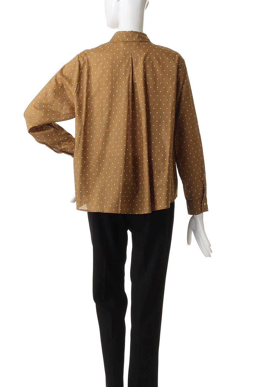 【ミディウミ/MidiUmi】のdots dutch collar shirt シャツ 人気、トレンドファッション・服の通販 founy(ファニー) 　ファッション　Fashion　レディースファッション　Fashion for Women　トップス・カットソー　Cut & Sew Tops　シャツ・ブラウス・オフィスカジュアル　Elegant Blouses & Button-Ups　おすすめ　Recommended / Our Picks　コンパクト　Compact, Small Size　シアー　Sheer, See-Through　ジャケット　Jacket, Outerwear　スリーブ　Sleeve, Long Sleeve / Short Sleeve　セットアップ　Set-Up, Coordinated Outfit　ドット　Polka Dot, Dot Pattern　ロング　Long, Long-Length　エレガント 上品　Elegant　other-4|ID: prp329100004886540 ipo3291000000036484098