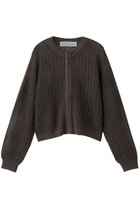 【ミディウミ/MidiUmi】のmesh knit zip CD カーディガン c.gray|ID: prp329100004886543 ipo3291000000036484121
