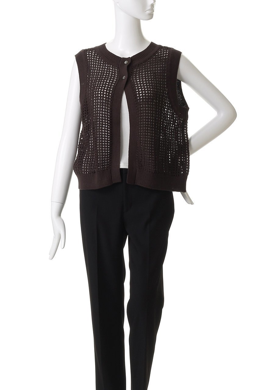 【ミディウミ/MidiUmi】のmesh knit 2way vest ベスト 人気、トレンドファッション・服の通販 founy(ファニー) 　ファッション　Fashion　レディースファッション　Fashion for Women　トップス・カットソー　Cut & Sew Tops　ニット　Knit Tops & Sweaters　ベスト&ジレ / 重ね着スタイル　Vests & Gilets　カジュアルプルオーバー・ニットトップス　Pullovers & Knit Tops / Casual Pullovers　キャミソール　Camisole, Spaghetti Strap Top　トレンド　Trend, Trending Now　ベスト　Vest, Waistcoat　メッシュ　Mesh, Net Fabric　夏　Summer　other-6|ID: prp329100004886544 ipo3291000000036484134