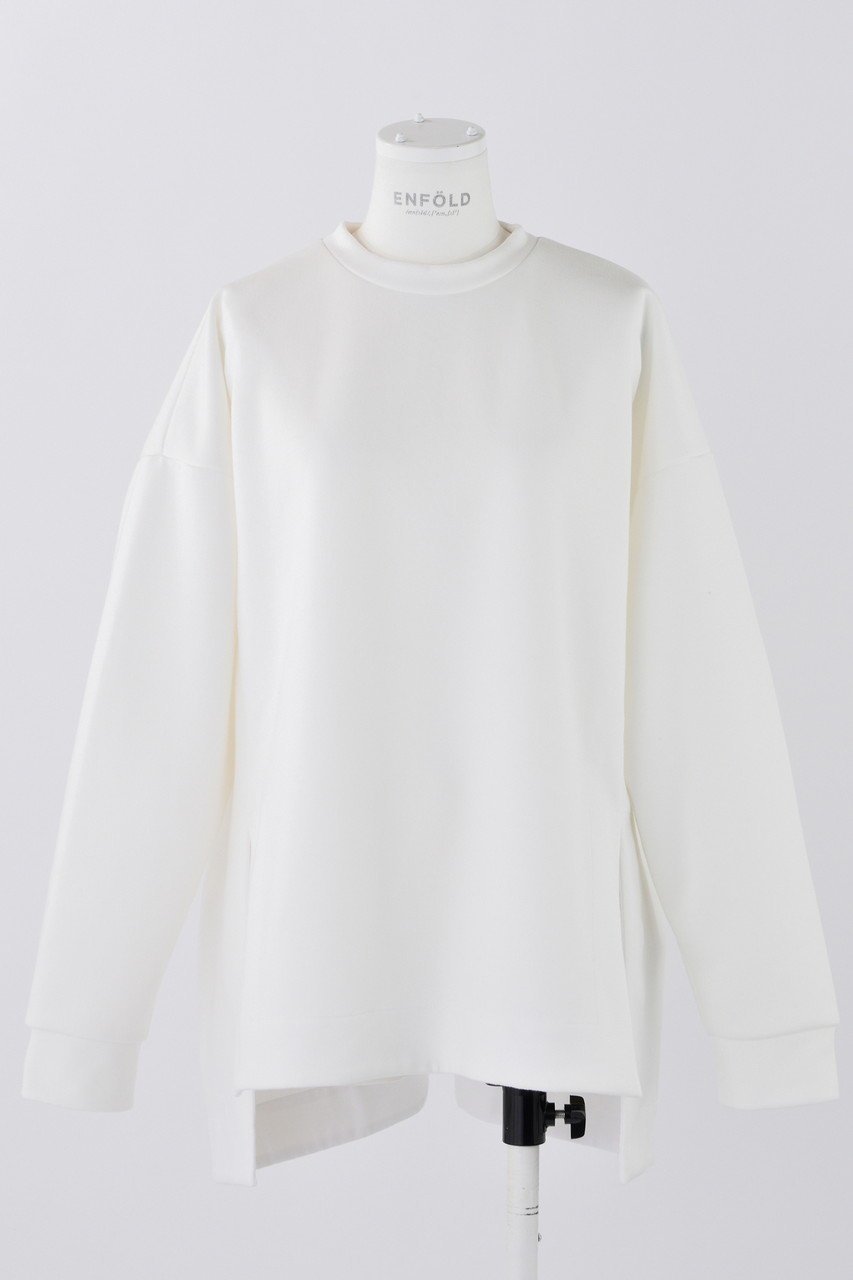 【エンフォルド/ENFOLD】のダンボール スクエアBOX P.O/プルオーバー インテリア・キッズ・メンズ・レディースファッション・服の通販 founy(ファニー) 　ファッション　Fashion　レディースファッション　Fashion for Women　トップス・カットソー　Cut & Sew Tops　シャツ・ブラウス・オフィスカジュアル　Elegant Blouses & Button-Ups　ロングTシャツ・Tシャツ　Longline T-Shirts & Tees　カジュアルプルオーバー・ニットトップス　Pullovers & Knit Tops / Casual Pullovers　カットソー・ベーシックTシャツ　Cut-and-Sewn Tops / Stretch Tees & Basics　カットソー　Cut and Sewn Top　スクエア　Square, Square Shape　スリーブ　Sleeve, Long Sleeve / Short Sleeve　ロング　Long, Long-Length　ホワイト|ID: prp329100004886563 ipo3291000000036484246