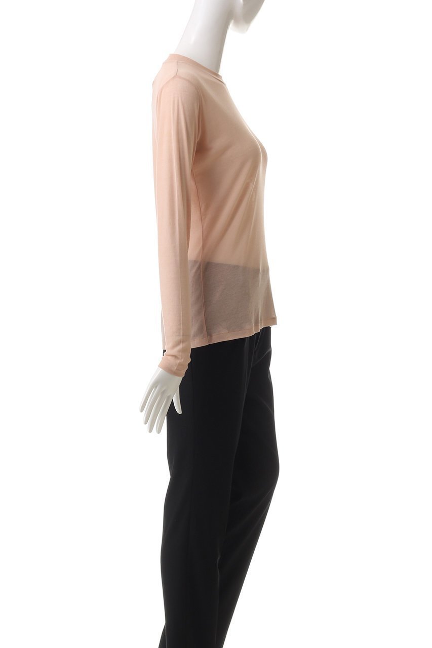 【ベイジ,/BEIGE,】のSORE(ソ―ル)/コットンシアークルーネックカットソー 人気、トレンドファッション・服の通販 founy(ファニー) 　ファッション　Fashion　レディースファッション　Fashion for Women　トップス・カットソー　Cut & Sew Tops　シャツ・ブラウス・オフィスカジュアル　Elegant Blouses & Button-Ups　ロングTシャツ・Tシャツ　Longline T-Shirts & Tees　カットソー・ベーシックTシャツ　Cut-and-Sewn Tops / Stretch Tees & Basics　カットソー　Cut and Sewn Top　シアー　Sheer, See-Through　ジャケット　Jacket, Outerwear　スリーブ　Sleeve, Long Sleeve / Short Sleeve　ロング　Long, Long-Length　エレガント 上品　Elegant　other-3|ID: prp329100004886573 ipo3291000000036484304