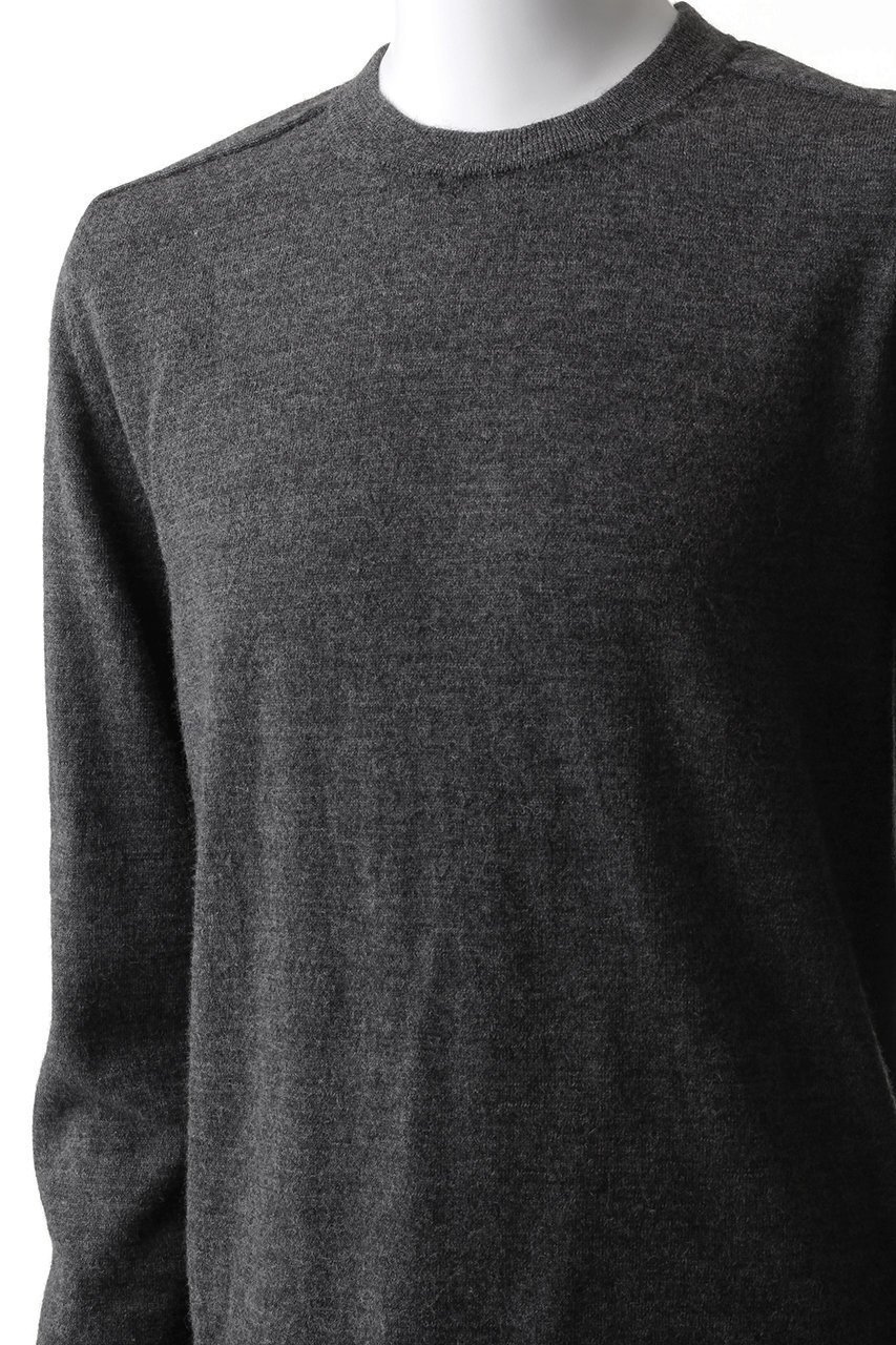【メゾン マルジェラ/MAISON MARGIELA / MEN】の【MEN】エルボーパッチ クルーネック ウール セーター 人気、トレンドファッション・服の通販 founy(ファニー) 　ファッション　Fashion　メンズファッション　Fashion for Men　トップス・カットソー　Cut & Sew Tops　メンズシャツ　Shirts　スリーブ　Sleeve, Long Sleeve / Short Sleeve　セーター　Sweater, Knitwear　ロング　Long, Long-Length　定番　Standard, Basic Item　A/W・秋冬　Autumn/Winter　other-5|ID: prp329100004886615 ipo3291000000036484601
