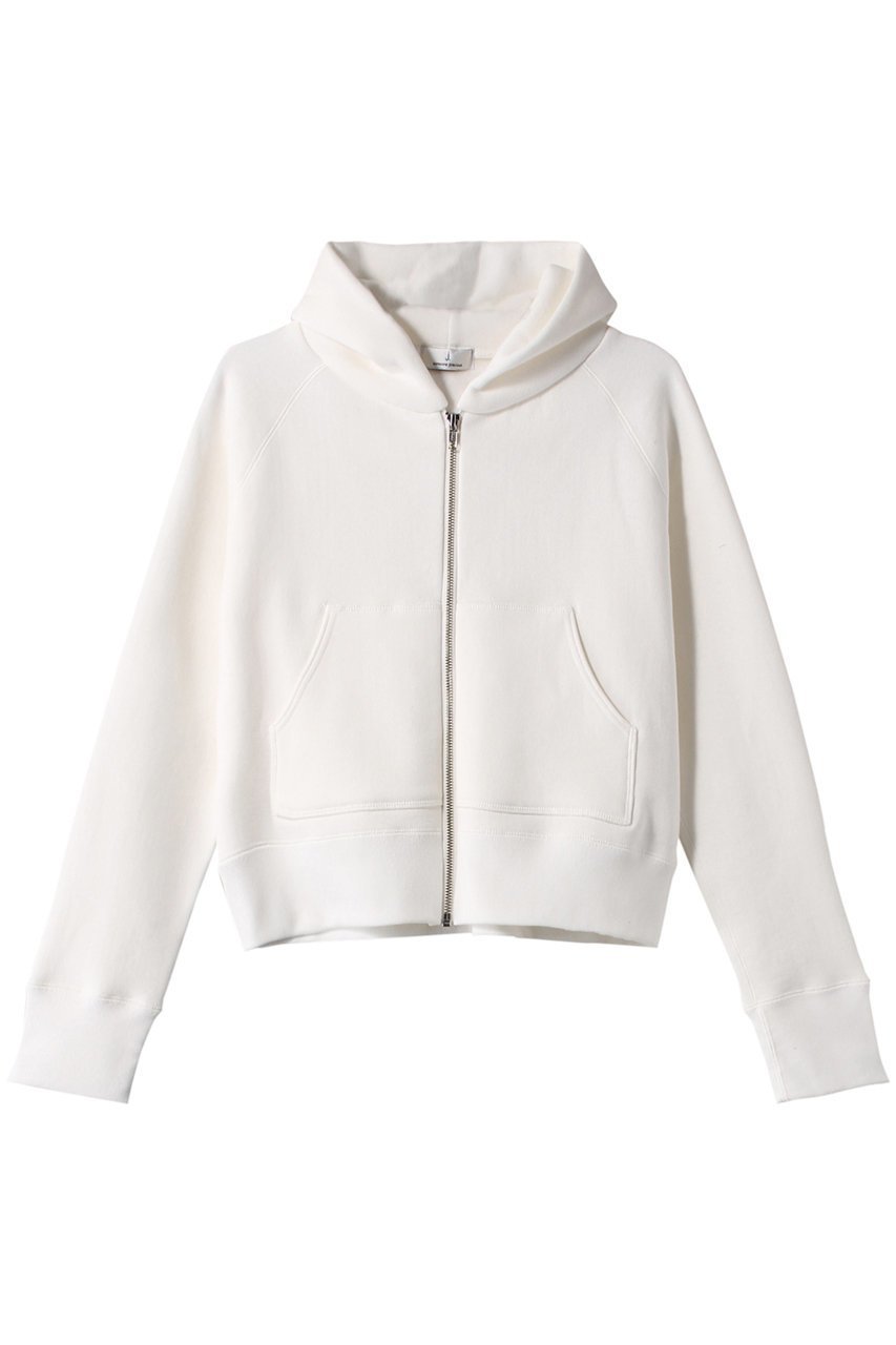 【ジェイドット/j.】のプレミアム裏毛ジップパーカー インテリア・キッズ・メンズ・レディースファッション・服の通販 founy(ファニー) 　ファッション　Fashion　レディースファッション　Fashion for Women　トップス・カットソー　Cut & Sew Tops　シャツ・ブラウス・オフィスカジュアル　Elegant Blouses & Button-Ups　レディースパーカー・カジュアルフーディー　Casual Hoodies & Sweatshirts　ロングTシャツ・Tシャツ　Longline T-Shirts & Tees　スウェット・クルーネックトップス　Sweatshirts & Crewnecks / Relaxed Fit Sweat Tops　カットソー・ベーシックTシャツ　Cut-and-Sewn Tops / Stretch Tees & Basics　コンパクト　Compact, Small Size　ショート　Short, Short Length　シンプル　Simple, Minimal　フレア　Flare, Flared　プレミアム　Premium, High-End　ベーシック　Basic, Essential　ボトム　Bottoms, Lower Wear　ホワイト|ID: prp329100004886626 ipo3291000000036484664