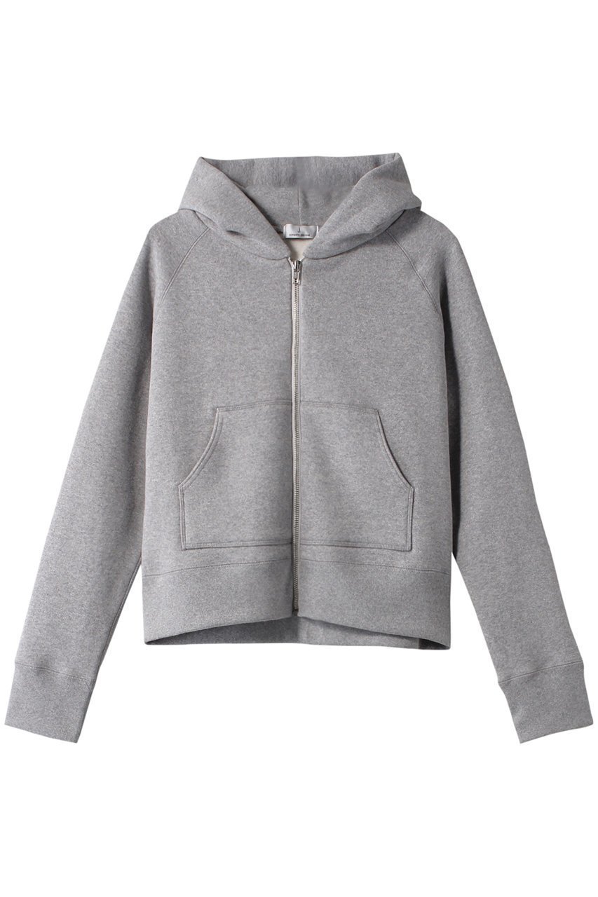 【ジェイドット/j.】のプレミアム裏毛ジップパーカー インテリア・キッズ・メンズ・レディースファッション・服の通販 founy(ファニー) 　ファッション　Fashion　レディースファッション　Fashion for Women　トップス・カットソー　Cut & Sew Tops　シャツ・ブラウス・オフィスカジュアル　Elegant Blouses & Button-Ups　レディースパーカー・カジュアルフーディー　Casual Hoodies & Sweatshirts　ロングTシャツ・Tシャツ　Longline T-Shirts & Tees　スウェット・クルーネックトップス　Sweatshirts & Crewnecks / Relaxed Fit Sweat Tops　カットソー・ベーシックTシャツ　Cut-and-Sewn Tops / Stretch Tees & Basics　コンパクト　Compact, Small Size　ショート　Short, Short Length　シンプル　Simple, Minimal　フレア　Flare, Flared　プレミアム　Premium, High-End　ベーシック　Basic, Essential　ボトム　Bottoms, Lower Wear　グレー|ID: prp329100004886626 ipo3291000000036484665