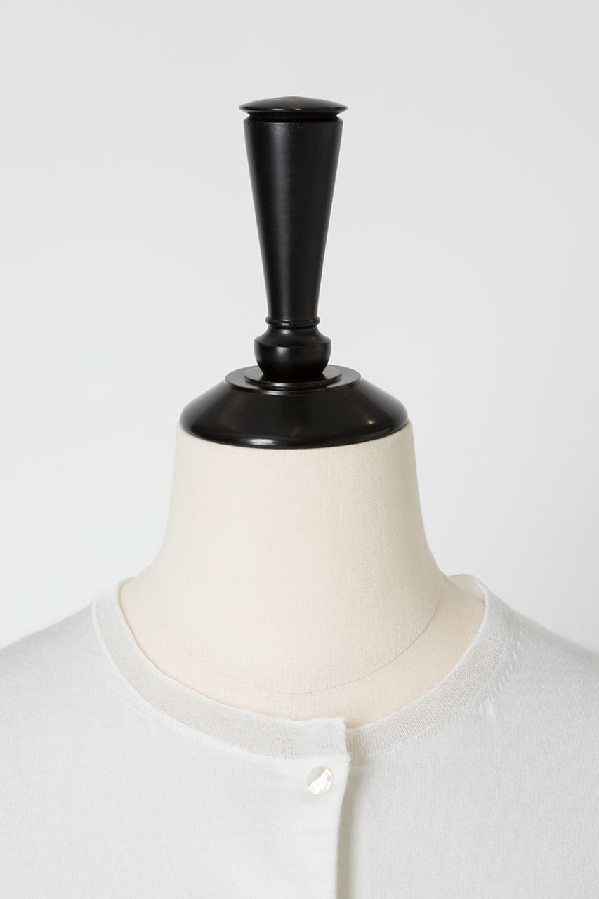 【オーヴィル/EAUVIRE】のシアー付属付きクルーネックカーディガン 人気、トレンドファッション・服の通販 founy(ファニー) 　ファッション　Fashion　レディースファッション　Fashion for Women　トップス・カットソー　Cut & Sew Tops　カーディガン・羽織り　Layered Style Cardigans　シャツ・ブラウス・オフィスカジュアル　Elegant Blouses & Button-Ups　ロングTシャツ・Tシャツ　Longline T-Shirts & Tees　カットソー・ベーシックTシャツ　Cut-and-Sewn Tops / Stretch Tees & Basics　おすすめ　Recommended / Our Picks　イタリア　Italy　カッティング　Cutting Detail　カーディガン　Cardigan, Knitwear　シアー　Sheer, See-Through　ストレッチ　Stretch, Stretchy Fabric　軽量　Lightweight, Ultra Light　other-4|ID: prp329100004886627 ipo3291000000036484680