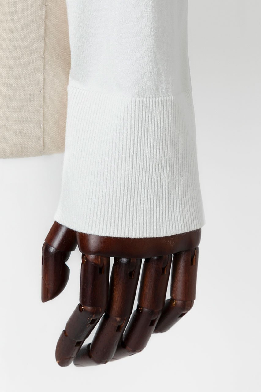 【オーヴィル/EAUVIRE】のシアー付属付きクルーネックカーディガン 人気、トレンドファッション・服の通販 founy(ファニー) 　ファッション　Fashion　レディースファッション　Fashion for Women　トップス・カットソー　Cut & Sew Tops　カーディガン・羽織り　Layered Style Cardigans　シャツ・ブラウス・オフィスカジュアル　Elegant Blouses & Button-Ups　ロングTシャツ・Tシャツ　Longline T-Shirts & Tees　カットソー・ベーシックTシャツ　Cut-and-Sewn Tops / Stretch Tees & Basics　おすすめ　Recommended / Our Picks　イタリア　Italy　カッティング　Cutting Detail　カーディガン　Cardigan, Knitwear　シアー　Sheer, See-Through　ストレッチ　Stretch, Stretchy Fabric　軽量　Lightweight, Ultra Light　other-5|ID: prp329100004886627 ipo3291000000036484681