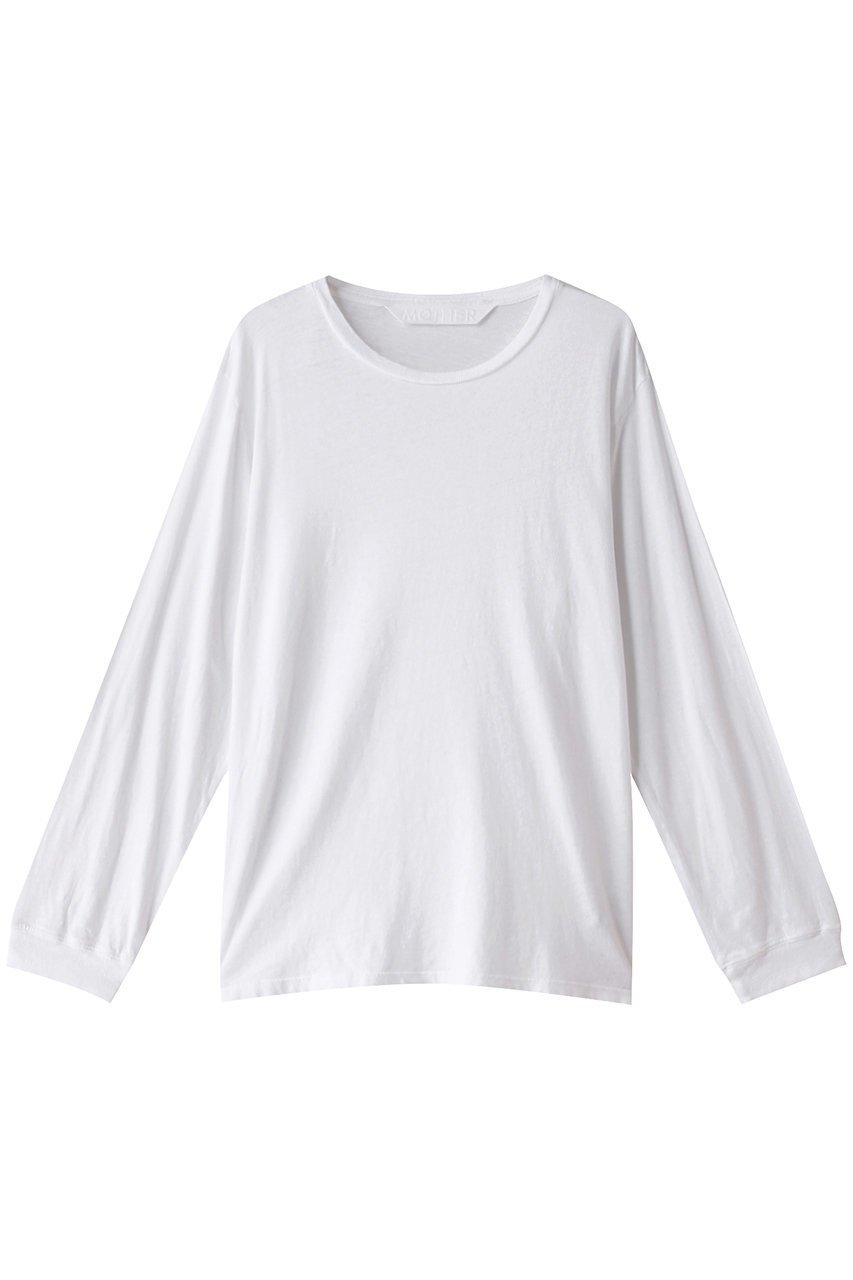 【マザー/MOTHER】のTHE L/S ROWDY ロングTシャツ(WBW) インテリア・キッズ・メンズ・レディースファッション・服の通販 founy(ファニー) 　ファッション　Fashion　レディースファッション　Fashion for Women　トップス・カットソー　Cut & Sew Tops　シャツ・ブラウス・オフィスカジュアル　Elegant Blouses & Button-Ups　ロングTシャツ・Tシャツ　Longline T-Shirts & Tees　カットソー・ベーシックTシャツ　Cut-and-Sewn Tops / Stretch Tees & Basics　シンプル　Simple, Minimal　スリーブ　Sleeve, Long Sleeve / Short Sleeve　トレンド　Trend, Trending Now　ボトム　Bottoms, Lower Wear　ロング　Long, Long-Length　定番　Standard, Basic Item　ホワイト|ID: prp329100004886630 ipo3291000000036484690