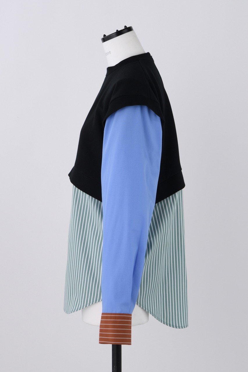 【ナゴンスタンス/nagonstans】のコンパクトダンボール Combi P.O/プルオーバー 人気、トレンドファッション・服の通販 founy(ファニー) 　ファッション　Fashion　レディースファッション　Fashion for Women　トップス・カットソー　Cut & Sew Tops　シャツ・ブラウス・オフィスカジュアル　Elegant Blouses & Button-Ups　ロングTシャツ・Tシャツ　Longline T-Shirts & Tees　カジュアルプルオーバー・ニットトップス　Pullovers & Knit Tops / Casual Pullovers　カットソー・ベーシックTシャツ　Cut-and-Sewn Tops / Stretch Tees & Basics　コンパクト　Compact, Small Size　コンビ　Combo, Combination Style　スリーブ　Sleeve, Long Sleeve / Short Sleeve　ドッキング　Docking, Mixed Material　バランス　Balance, Style Balance　ロング　Long, Long-Length　other-2|ID: prp329100004886635 ipo3291000000036493203