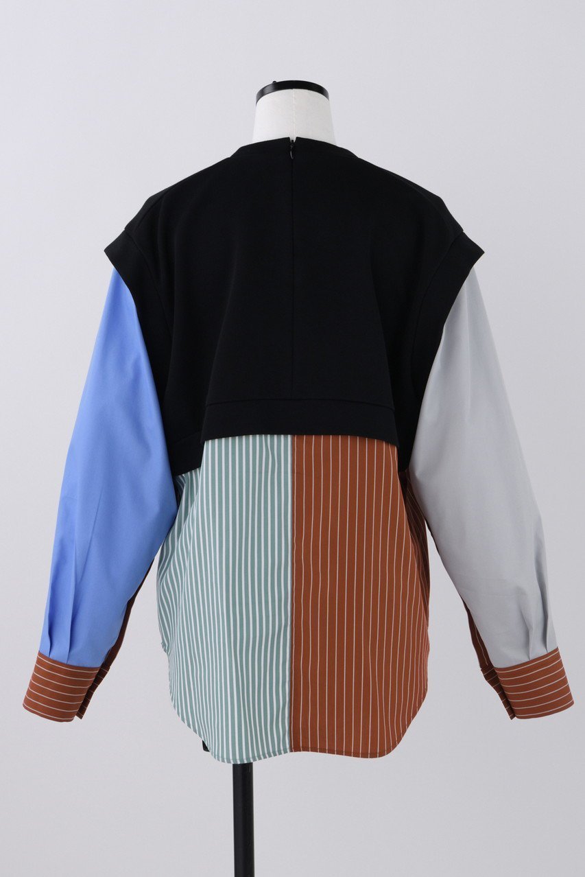 【ナゴンスタンス/nagonstans】のコンパクトダンボール Combi P.O/プルオーバー 人気、トレンドファッション・服の通販 founy(ファニー) 　ファッション　Fashion　レディースファッション　Fashion for Women　トップス・カットソー　Cut & Sew Tops　シャツ・ブラウス・オフィスカジュアル　Elegant Blouses & Button-Ups　ロングTシャツ・Tシャツ　Longline T-Shirts & Tees　カジュアルプルオーバー・ニットトップス　Pullovers & Knit Tops / Casual Pullovers　カットソー・ベーシックTシャツ　Cut-and-Sewn Tops / Stretch Tees & Basics　コンパクト　Compact, Small Size　コンビ　Combo, Combination Style　スリーブ　Sleeve, Long Sleeve / Short Sleeve　ドッキング　Docking, Mixed Material　バランス　Balance, Style Balance　ロング　Long, Long-Length　other-3|ID: prp329100004886635 ipo3291000000036493205