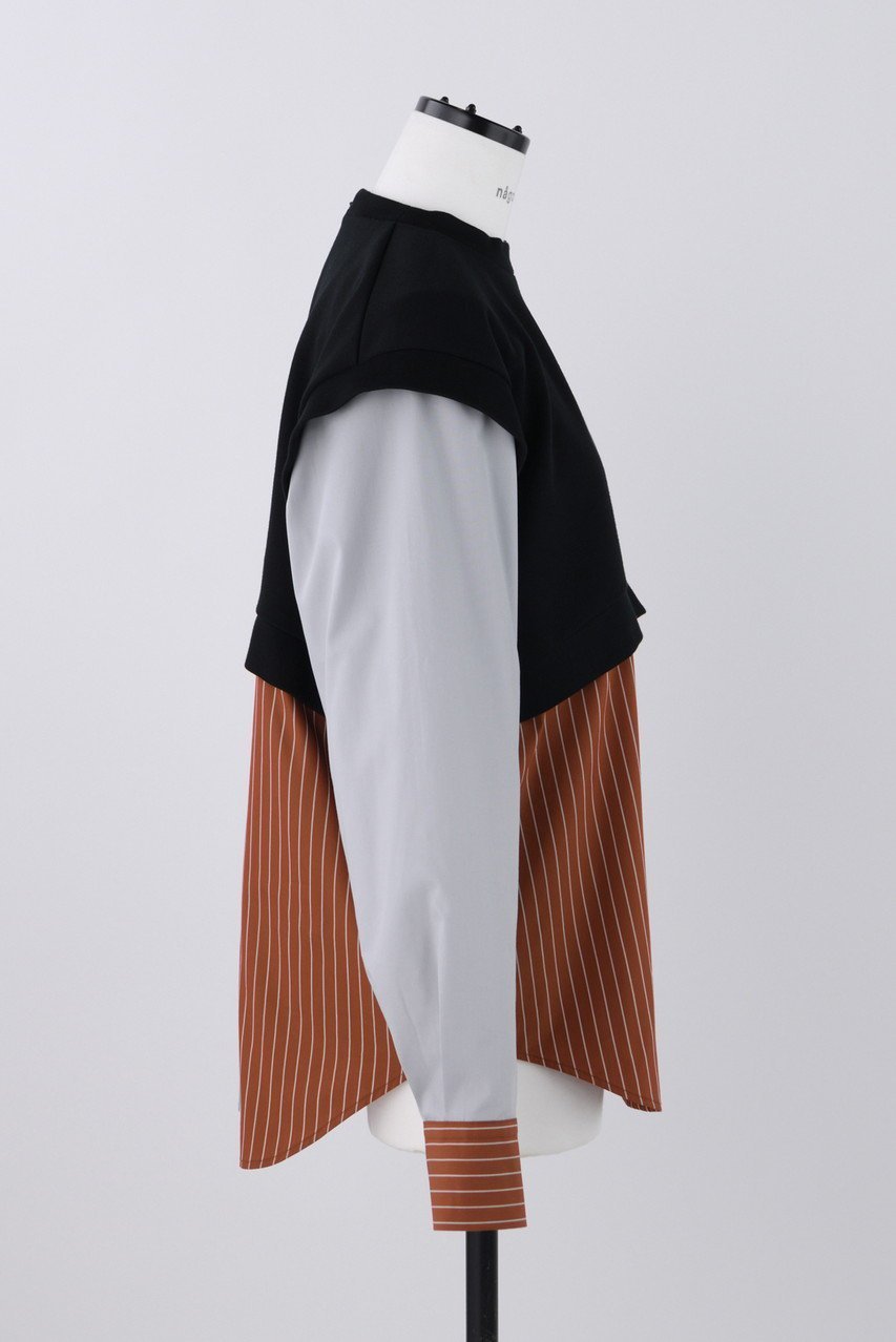 【ナゴンスタンス/nagonstans】のコンパクトダンボール Combi P.O/プルオーバー 人気、トレンドファッション・服の通販 founy(ファニー) 　ファッション　Fashion　レディースファッション　Fashion for Women　トップス・カットソー　Cut & Sew Tops　シャツ・ブラウス・オフィスカジュアル　Elegant Blouses & Button-Ups　ロングTシャツ・Tシャツ　Longline T-Shirts & Tees　カジュアルプルオーバー・ニットトップス　Pullovers & Knit Tops / Casual Pullovers　カットソー・ベーシックTシャツ　Cut-and-Sewn Tops / Stretch Tees & Basics　コンパクト　Compact, Small Size　コンビ　Combo, Combination Style　スリーブ　Sleeve, Long Sleeve / Short Sleeve　ドッキング　Docking, Mixed Material　バランス　Balance, Style Balance　ロング　Long, Long-Length　other-4|ID: prp329100004886635 ipo3291000000036493207