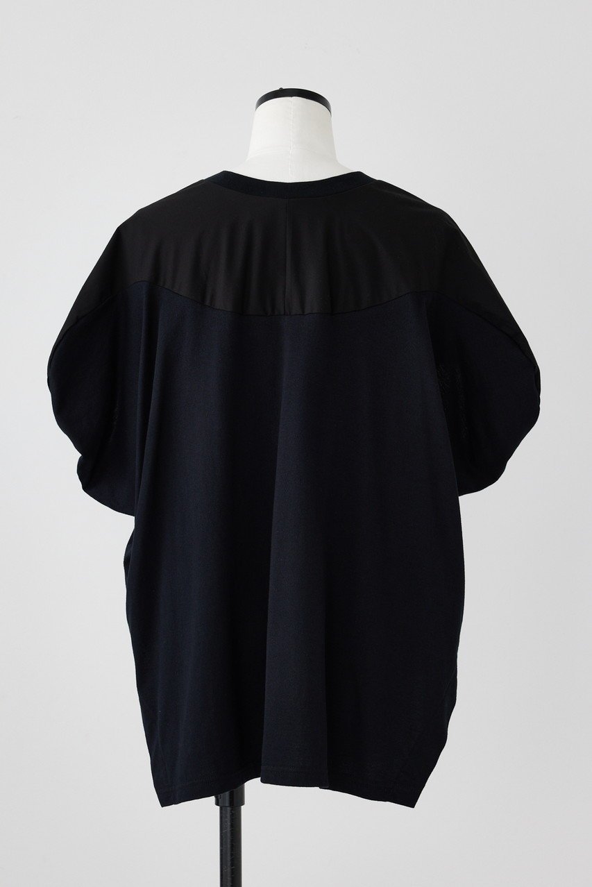 【ナゴンスタンス/nagonstans】のCO天竺 Round P.O/プルオーバー 人気、トレンドファッション・服の通販 founy(ファニー) 　ファッション　Fashion　レディースファッション　Fashion for Women　トップス・カットソー　Cut & Sew Tops　シャツ・ブラウス・オフィスカジュアル　Elegant Blouses & Button-Ups　ロングTシャツ・Tシャツ　Longline T-Shirts & Tees　カジュアルプルオーバー・ニットトップス　Pullovers & Knit Tops / Casual Pullovers　カットソー・ベーシックTシャツ　Cut-and-Sewn Tops / Stretch Tees & Basics　カットソー　Cut and Sewn Top　ショート　Short, Short Length　スリーブ　Sleeve, Long Sleeve / Short Sleeve　ミックス　Mix, Mixed Style　エレガント 上品　Elegant　other-3|ID: prp329100004886643 ipo3291000000036484763