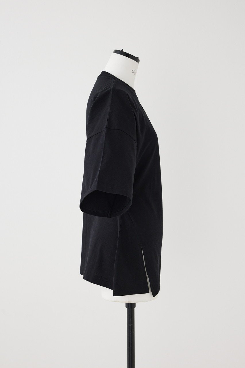 【ナゴンスタンス/nagonstans】のソフト天竺 Shape Loose T/SH Tシャツ 人気、トレンドファッション・服の通販 founy(ファニー) 　ファッション　Fashion　レディースファッション　Fashion for Women　トップス・カットソー　Cut & Sew Tops　シャツ・ブラウス・オフィスカジュアル　Elegant Blouses & Button-Ups　ロングTシャツ・Tシャツ　Longline T-Shirts & Tees　カットソー・ベーシックTシャツ　Cut-and-Sewn Tops / Stretch Tees & Basics　シェイプ　Shape, Slim Fit　ショート　Short, Short Length　スリット　Slit, Slit Detail　スリーブ　Sleeve, Long Sleeve / Short Sleeve　バランス　Balance, Style Balance　ルーズ　Loose, Oversized　other-4|ID: prp329100004886680 ipo3291000000036484980