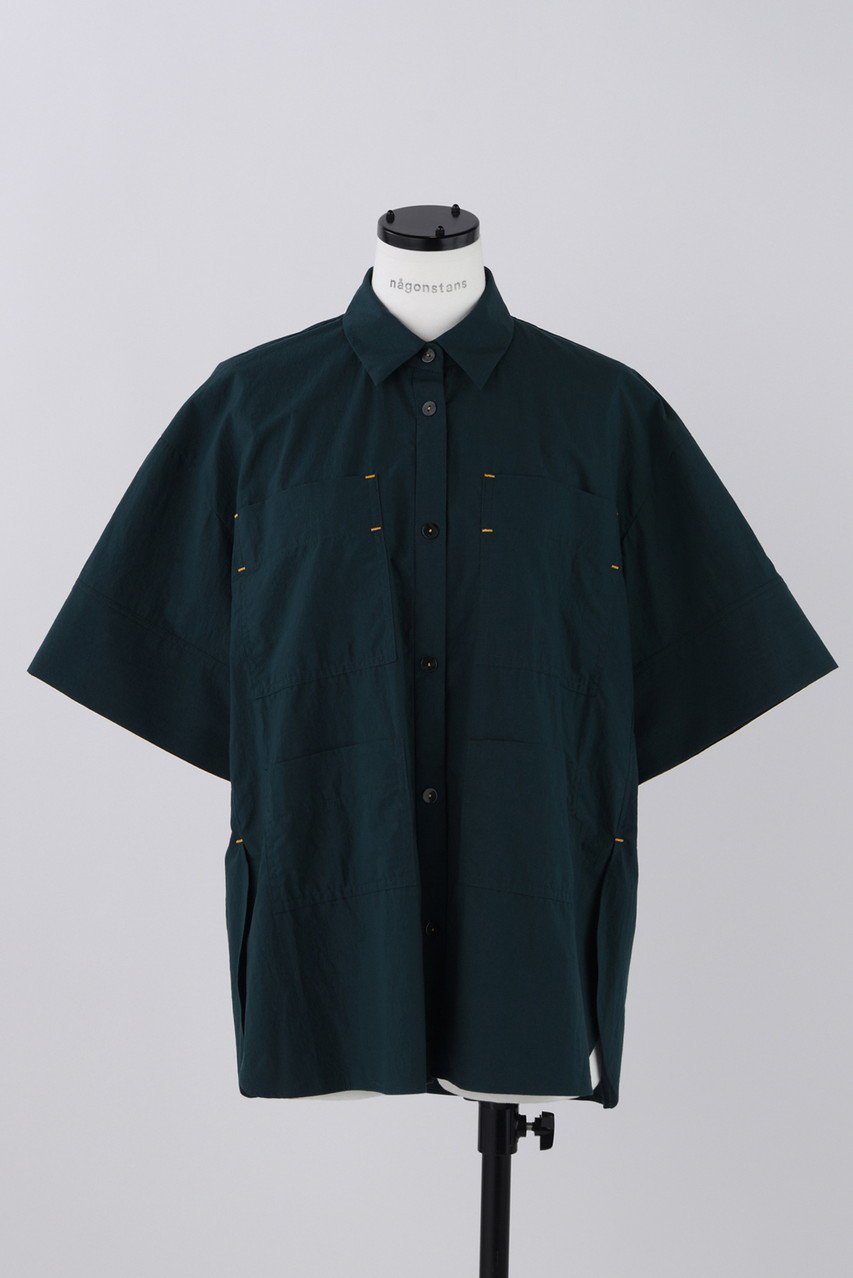 【ナゴンスタンス/nagonstans】のWashedタイプライター サイドスリット SH/シャツ インテリア・キッズ・メンズ・レディースファッション・服の通販 founy(ファニー) 　ファッション　Fashion　レディースファッション　Fashion for Women　トップス・カットソー　Cut & Sew Tops　シャツ・ブラウス・オフィスカジュアル　Elegant Blouses & Button-Ups　ロングTシャツ・Tシャツ　Longline T-Shirts & Tees　カットソー・ベーシックTシャツ　Cut-and-Sewn Tops / Stretch Tees & Basics　ショート　Short, Short Length　スリット　Slit, Slit Detail　スリーブ　Sleeve, Long Sleeve / Short Sleeve　タイプライター　Typewriter Fabric, Crisp Cotton　フロント　Front, Front Design　ヨーク　Yoke, Yoke Design　Kale|ID: prp329100004886682 ipo3291000000036484984