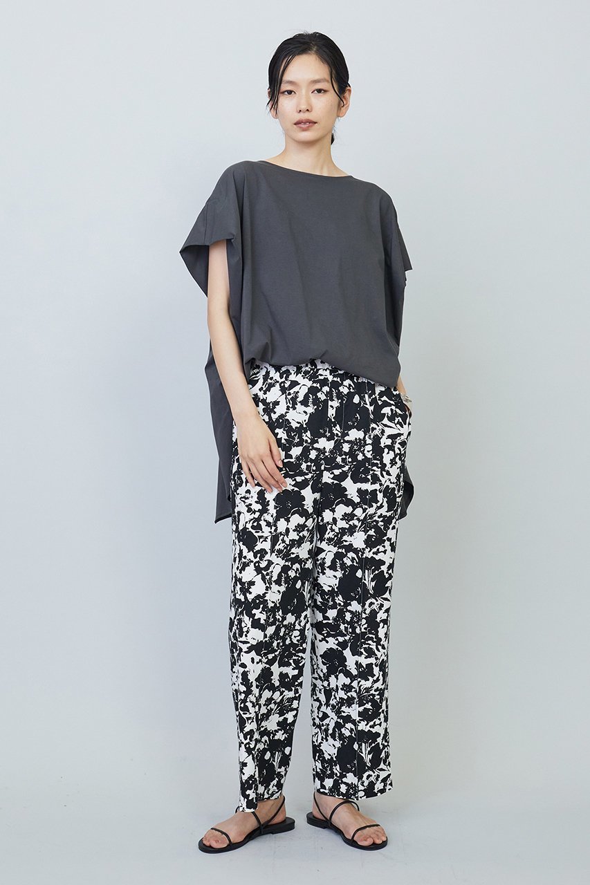 【プルミエ アロンディスモン/1er Arrondissement】のプレミアム天竺ニュアンストップス 人気、トレンドファッション・服の通販 founy(ファニー) 　ファッション　Fashion　レディースファッション　Fashion for Women　トップス・カットソー　Cut & Sew Tops　シャツ・ブラウス・オフィスカジュアル　Elegant Blouses & Button-Ups　ロングTシャツ・Tシャツ　Longline T-Shirts & Tees　カットソー・ベーシックTシャツ　Cut-and-Sewn Tops / Stretch Tees & Basics　ショート　Short, Short Length　スリーブ　Sleeve, Long Sleeve / Short Sleeve　プレミアム　Premium, High-End　ヘムライン　Hemline, Bottom Cut　夏　Summer　定番　Standard, Basic Item　other-8|ID: prp329100004886693 ipo3291000000036485040