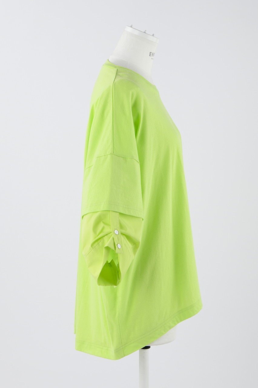 【エンフォルド/ENFOLD】のソフト天竺 シャツレイヤード T/SH Tシャツ 人気、トレンドファッション・服の通販 founy(ファニー) 　ファッション　Fashion　レディースファッション　Fashion for Women　トップス・カットソー　Cut & Sew Tops　シャツ・ブラウス・オフィスカジュアル　Elegant Blouses & Button-Ups　ロングTシャツ・Tシャツ　Longline T-Shirts & Tees　カットソー・ベーシックTシャツ　Cut-and-Sewn Tops / Stretch Tees & Basics　カットソー　Cut and Sewn Top　カフス　Cuff Design　ショート　Short, Short Length　スリーブ　Sleeve, Long Sleeve / Short Sleeve　マニッシュ　Mannish, Boyish　夏　Summer　other-4|ID: prp329100004886700 ipo3291000000036485103