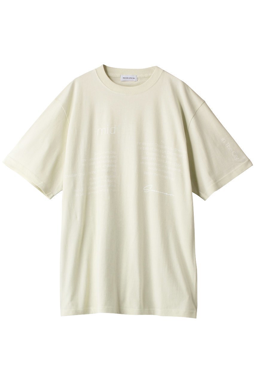 【メゾンスペシャル/MAISON SPECIAL】のMID SUMMERビッグTシャツ 人気、トレンドファッション・服の通販 founy(ファニー) 　ファッション　Fashion　レディースファッション　Fashion for Women　トップス・カットソー　Cut & Sew Tops　シャツ・ブラウス・オフィスカジュアル　Elegant Blouses & Button-Ups　ロングTシャツ・Tシャツ　Longline T-Shirts & Tees　カットソー・ベーシックTシャツ　Cut-and-Sewn Tops / Stretch Tees & Basics　おすすめ　Recommended / Our Picks　コンパクト　Compact, Small Size　ショート　Short, Short Length　スリーブ　Sleeve, Long Sleeve / Short Sleeve　ビッグ　Big, Oversized　プリント　Print, Printed Pattern　ボトム　Bottoms, Lower Wear　夏　Summer　 other-1|ID: prp329100004886710 ipo3291000000036485165