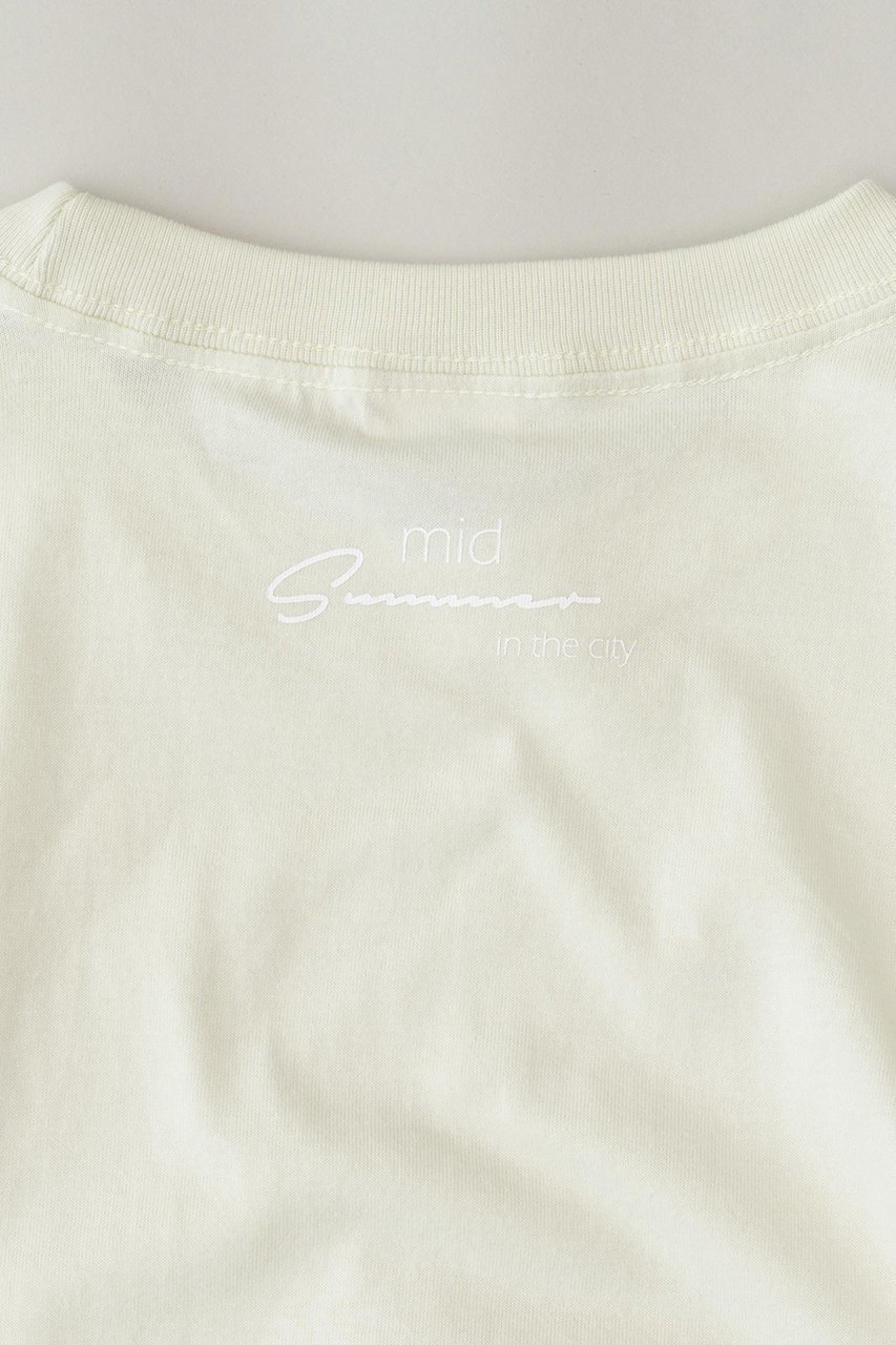 【メゾンスペシャル/MAISON SPECIAL】のMID SUMMERビッグTシャツ 人気、トレンドファッション・服の通販 founy(ファニー) 　ファッション　Fashion　レディースファッション　Fashion for Women　トップス・カットソー　Cut & Sew Tops　シャツ・ブラウス・オフィスカジュアル　Elegant Blouses & Button-Ups　ロングTシャツ・Tシャツ　Longline T-Shirts & Tees　カットソー・ベーシックTシャツ　Cut-and-Sewn Tops / Stretch Tees & Basics　おすすめ　Recommended / Our Picks　コンパクト　Compact, Small Size　ショート　Short, Short Length　スリーブ　Sleeve, Long Sleeve / Short Sleeve　ビッグ　Big, Oversized　プリント　Print, Printed Pattern　ボトム　Bottoms, Lower Wear　夏　Summer　other-8|ID: prp329100004886710 ipo3291000000036485173