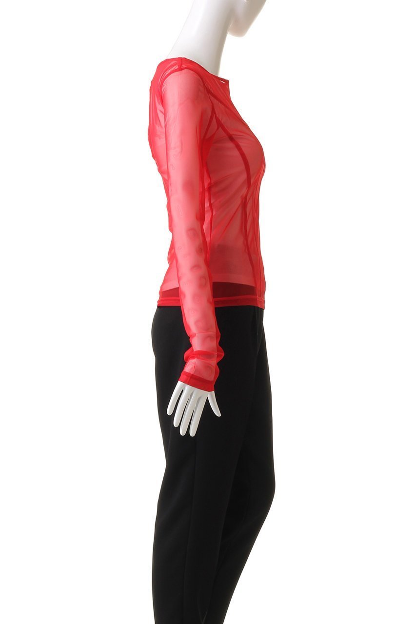 【プランク プロジェクト/PRANK PROJECT】のバックオープンシアートップス / Back Open Sheer Top 人気、トレンドファッション・服の通販 founy(ファニー) 　ファッション　Fashion　レディースファッション　Fashion for Women　トップス・カットソー　Cut & Sew Tops　シャツ・ブラウス・オフィスカジュアル　Elegant Blouses & Button-Ups　ロングTシャツ・Tシャツ　Longline T-Shirts & Tees　カットソー・ベーシックTシャツ　Cut-and-Sewn Tops / Stretch Tees & Basics　インナー　Innerwear　ストレッチ　Stretch, Stretchy Fabric　スリーブ　Sleeve, Long Sleeve / Short Sleeve　チュール　Tulip, Tulip Motif　フロント　Front, Front Design　ロング　Long, Long-Length　other-3|ID: prp329100004886714 ipo3291000000036493259