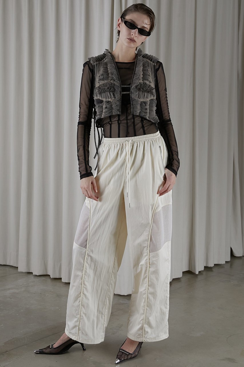 【プランク プロジェクト/PRANK PROJECT】のバックオープンシアートップス / Back Open Sheer Top 人気、トレンドファッション・服の通販 founy(ファニー) 　ファッション　Fashion　レディースファッション　Fashion for Women　トップス・カットソー　Cut & Sew Tops　シャツ・ブラウス・オフィスカジュアル　Elegant Blouses & Button-Ups　ロングTシャツ・Tシャツ　Longline T-Shirts & Tees　カットソー・ベーシックTシャツ　Cut-and-Sewn Tops / Stretch Tees & Basics　インナー　Innerwear　ストレッチ　Stretch, Stretchy Fabric　スリーブ　Sleeve, Long Sleeve / Short Sleeve　チュール　Tulip, Tulip Motif　フロント　Front, Front Design　ロング　Long, Long-Length　other-8|ID: prp329100004886714 ipo3291000000036493269